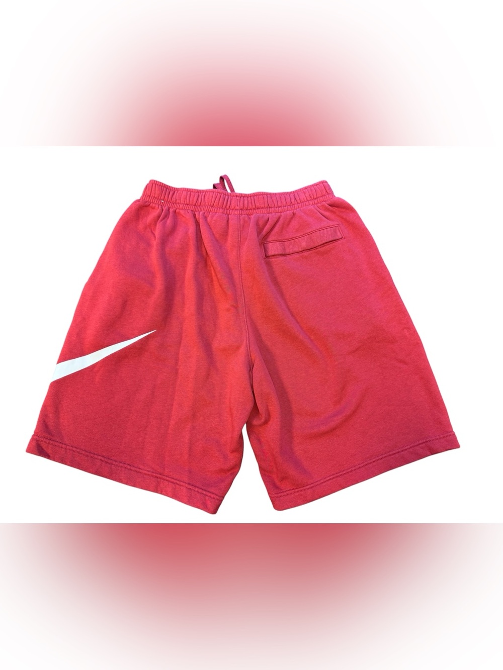 Nike Maroon Swoosh Athletic Shorts Men’s L NWOT Washed Once - Picture 3 of 7
